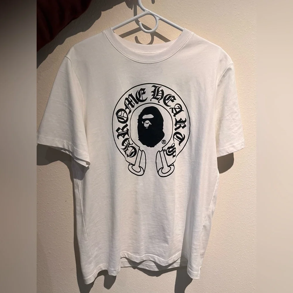 Chrome Hearts A Bathing Ape Tシャツ XL 白 Chrome Hearts x BAPE White T-Shirt Large Rare Streetwear